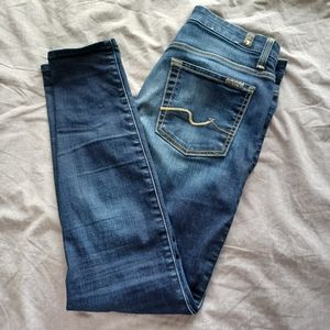7 For All Mankind skinny ankle jeans